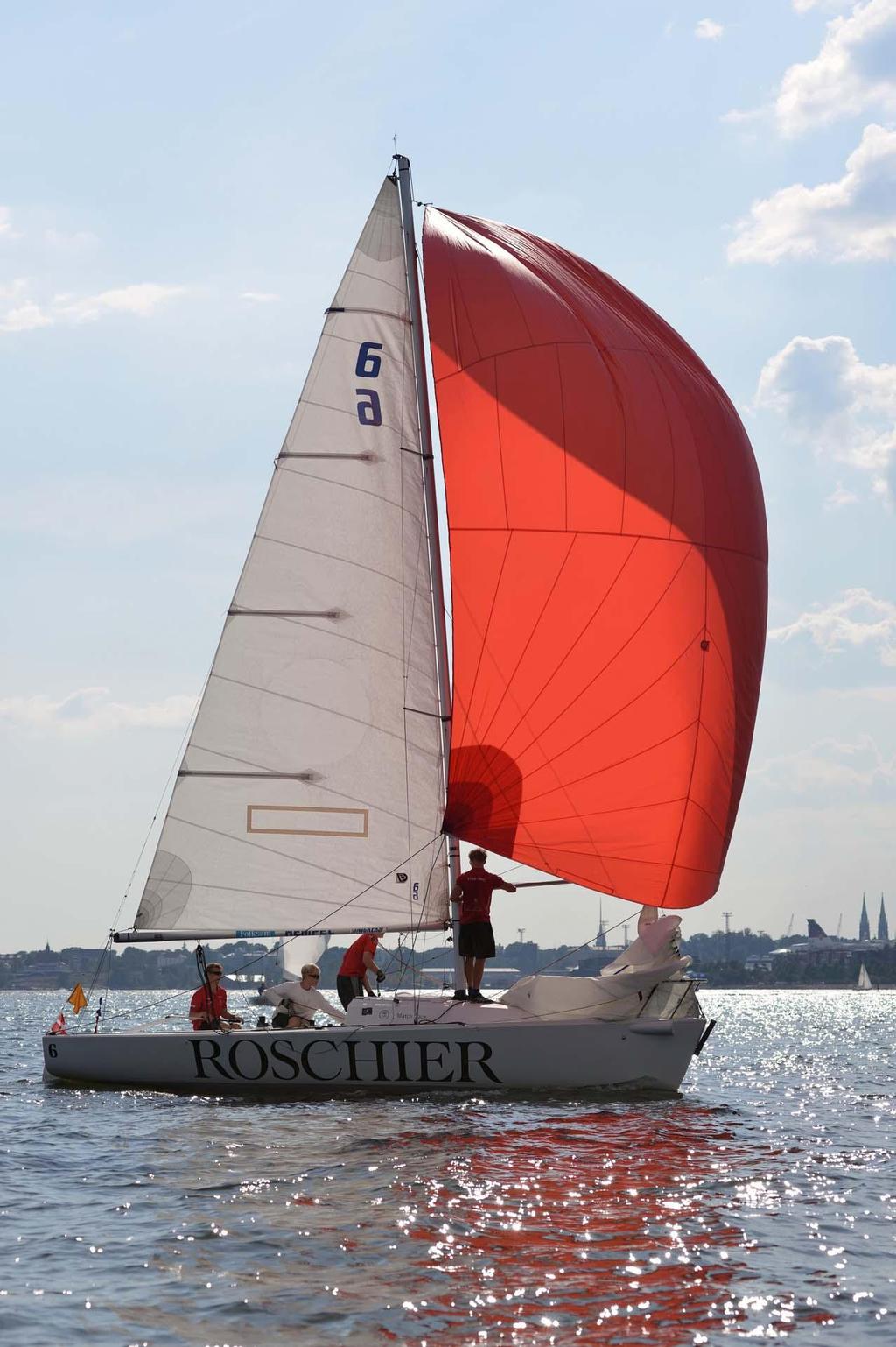 J80 with spinnaker. © Erik Lahteenmaki / Sailpix.fi http://www.sailpix.fi